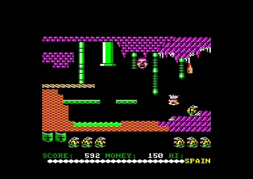 Au revoir Monty (UK) (1987) screen shot game playing